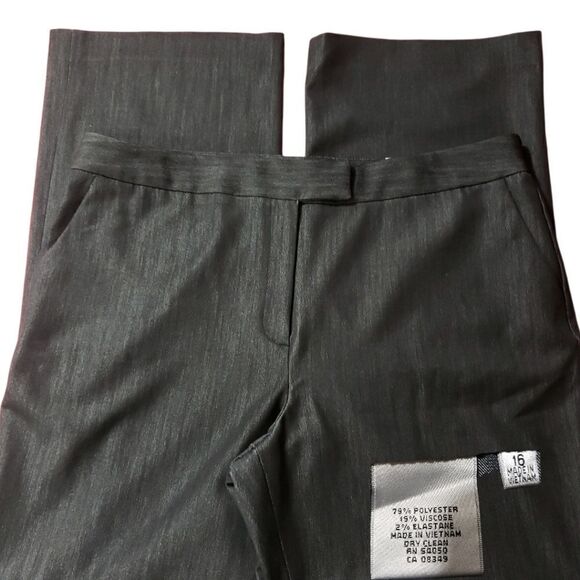 Kasper NWT Carly, Charcoal Grey, Curvy Fit, Dress Slacks, Size 16 - Picture 1 of 3